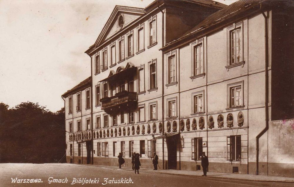 Warszawa Gmach Bibljoteki Załuskich