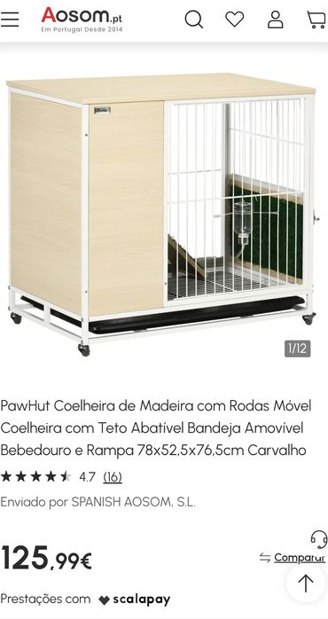 Coelheira em madeira