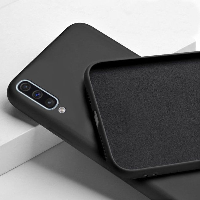 Etui Do Samsung A70 Silikon Kolor Soft Case Granatowy