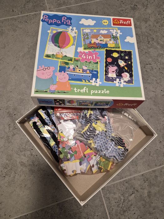 Puzzle Trefl 4w1 Świnka Peppa