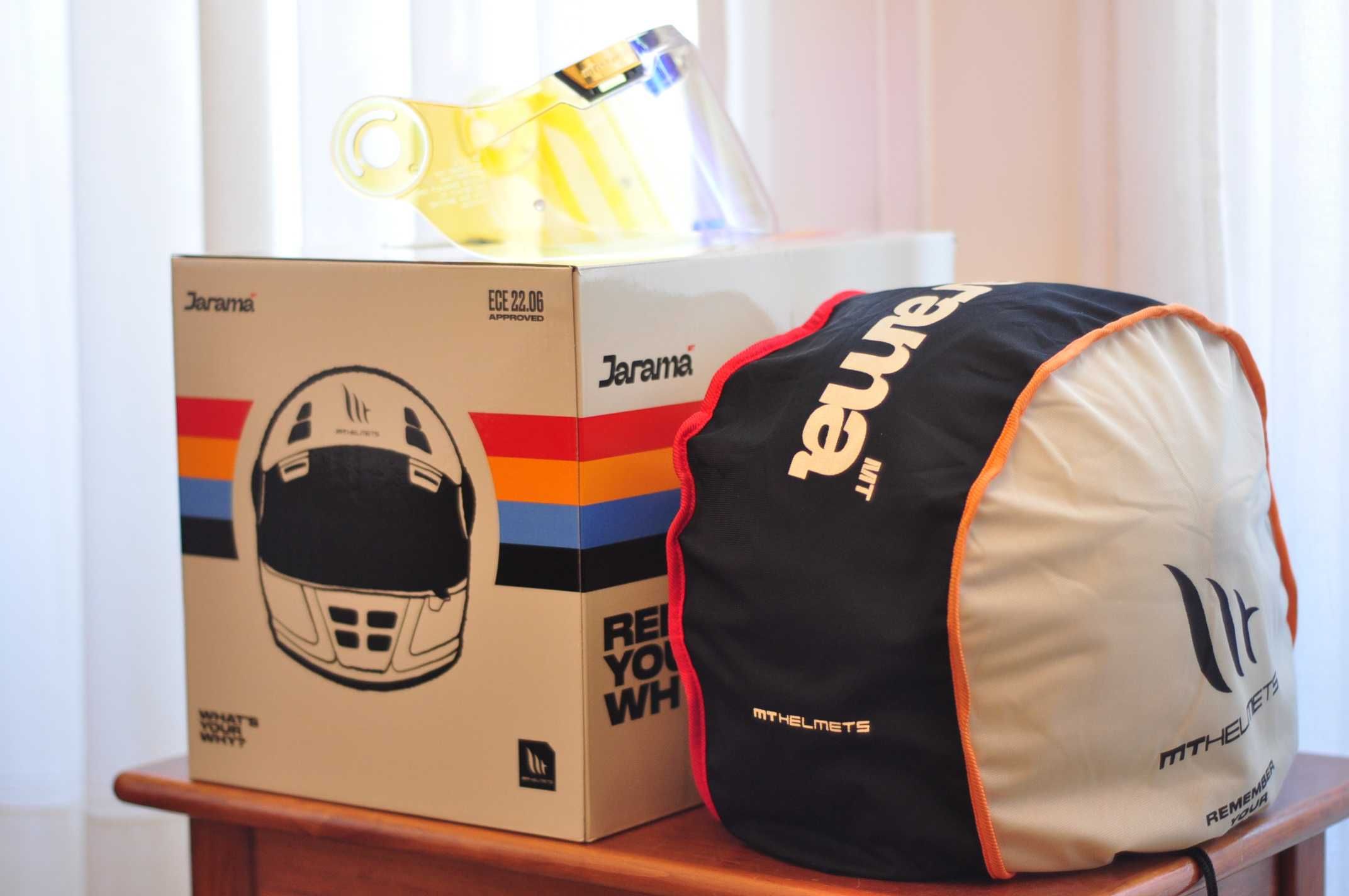capacete estilo retro vintage Mt Helmets Jarama novo com viseira extra