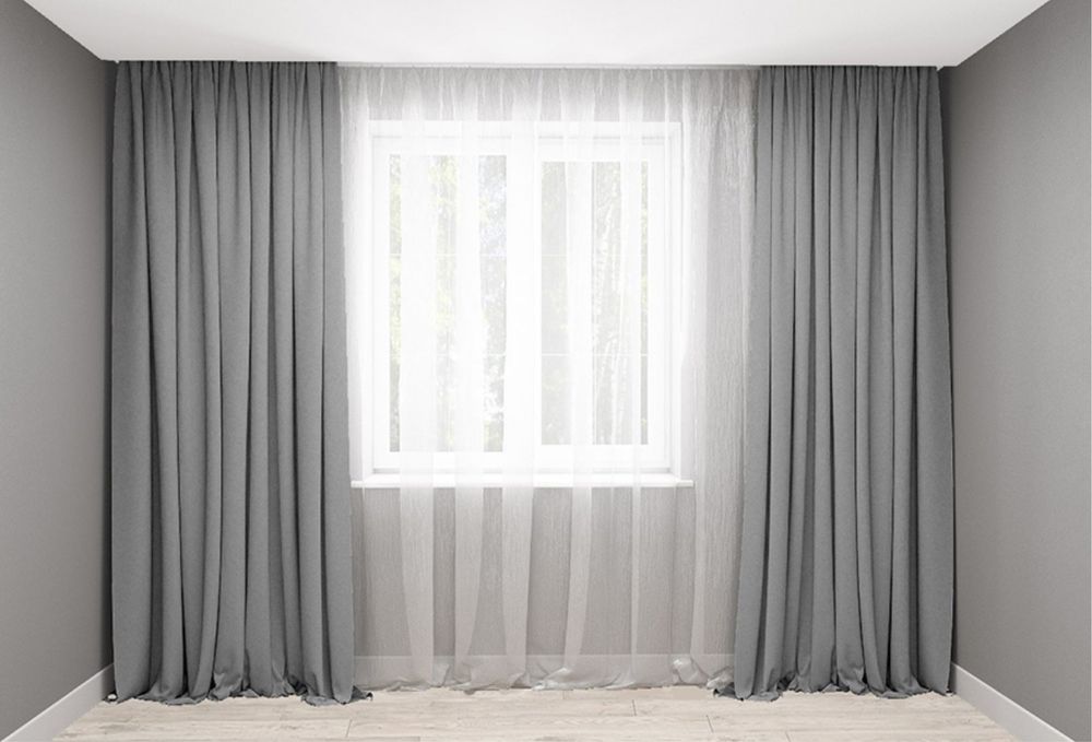 Комплект штор з мікровелюру