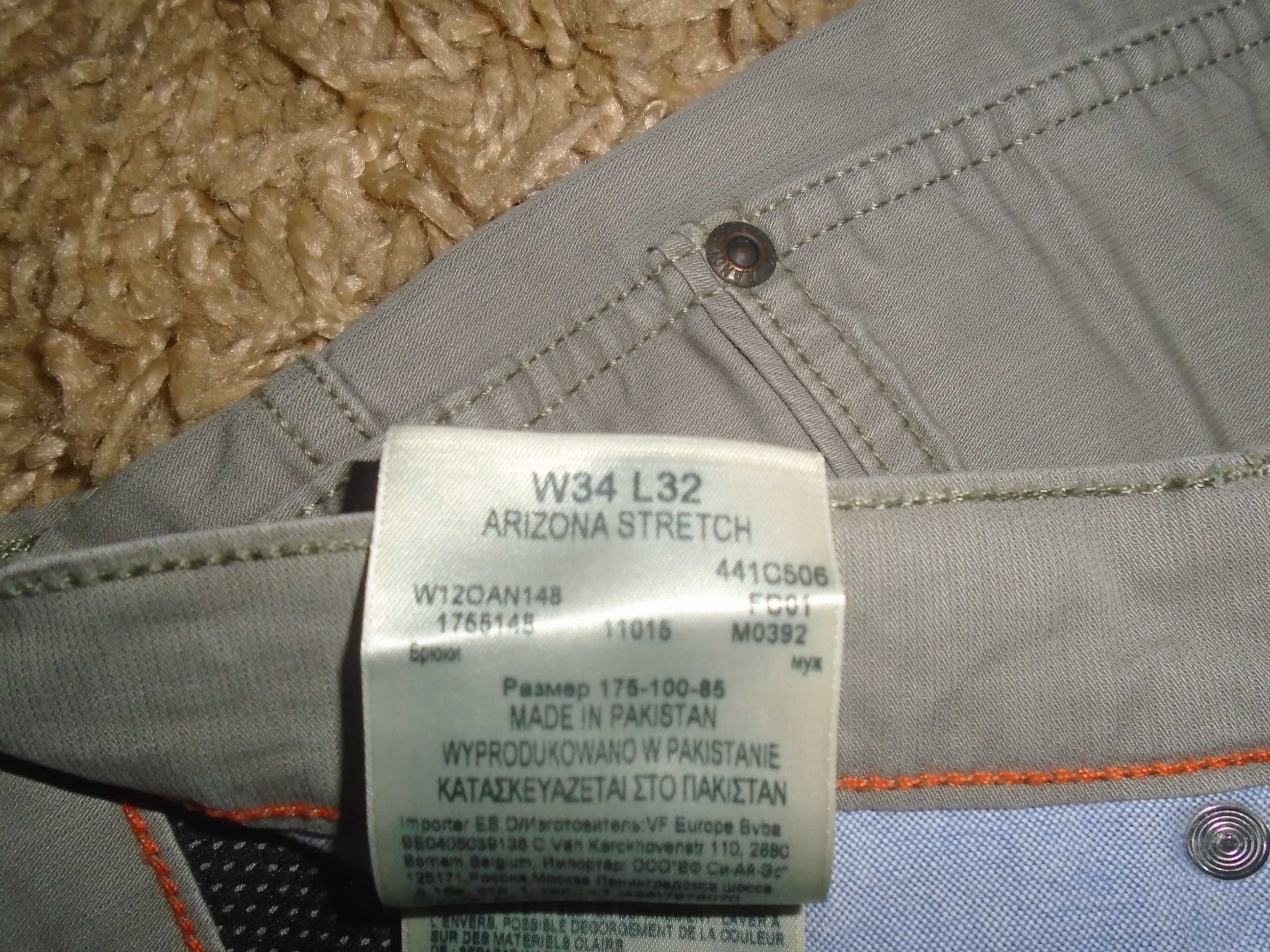 Джинсы Wrangler Arizona USA W34-33 L32