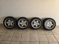 4 Jantes 15' com pneus furação 4x