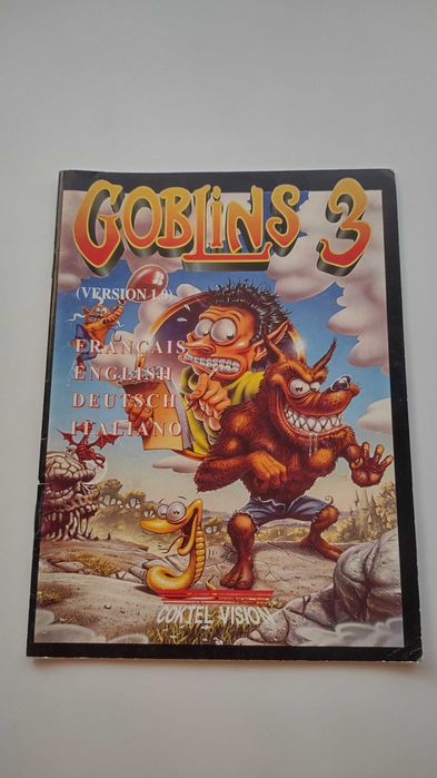 Goblins 3 PC/Amiga sama instrukcja po angielsku i w innych