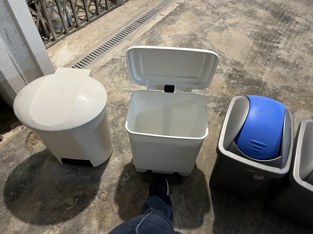 5 caixotes de lixo de cozinha 30 litros