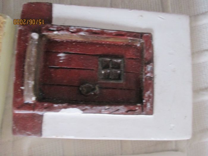 Colecção de 6 portas feitas em gesso p/ decoração