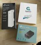 Zestaw sieciowy Router Switch TPLink CPE210 POE150S +kabel 20m GRATIS