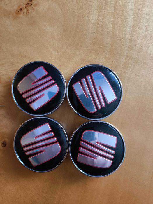 Komplet dekielków Seat kapsle 60mm (56mm)