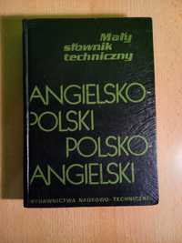 słownik angielsko polski polsko angielski mały techniczny 1990