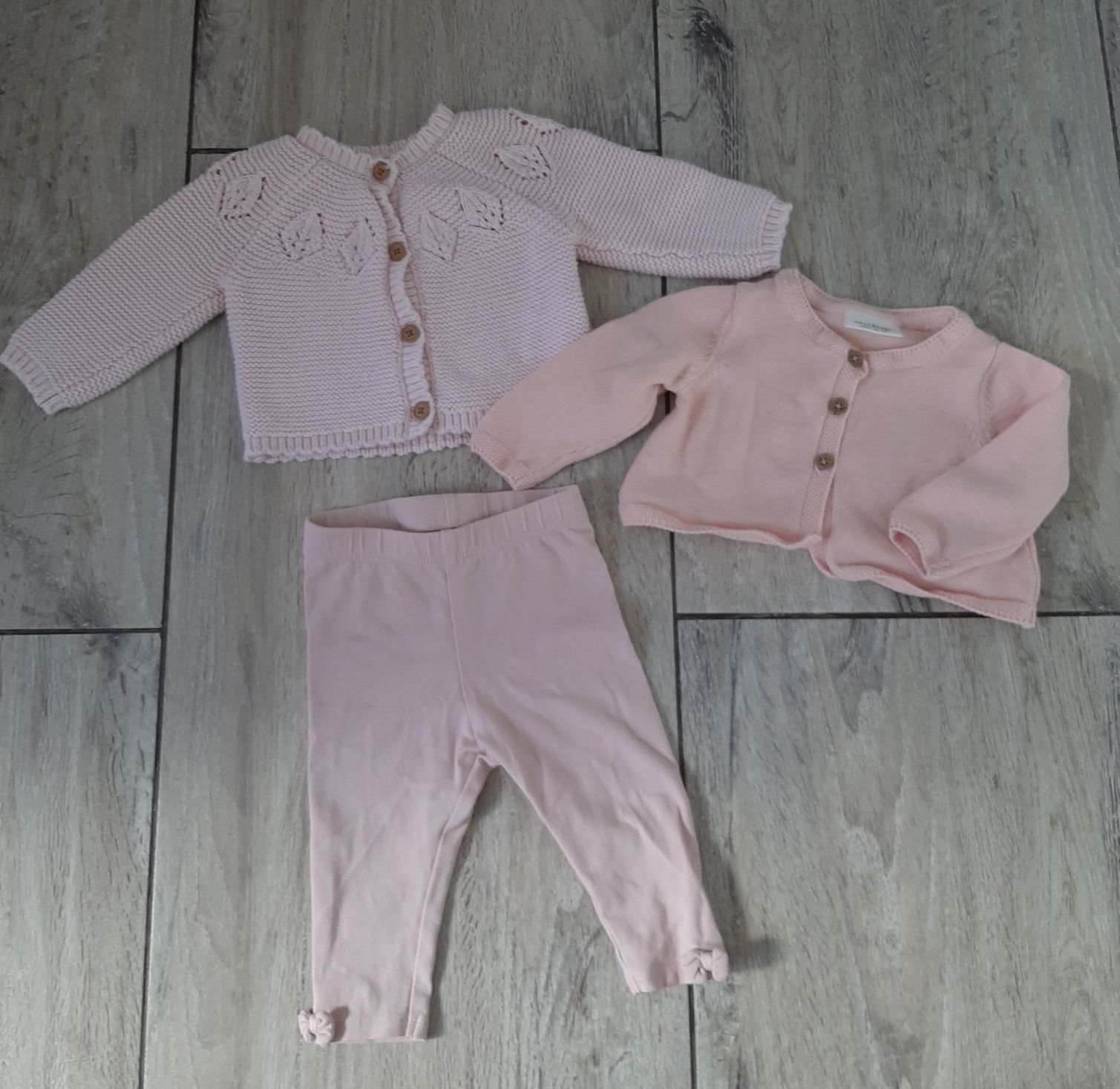 Zestaw sweterki plus legginsy Next Baby H&M 56-62cm niemowlę