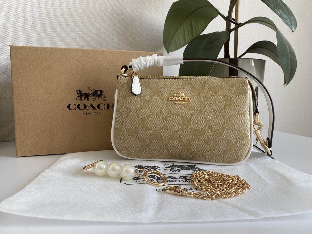 Сумка coach nolita 19, мини сумочка на лето, новая