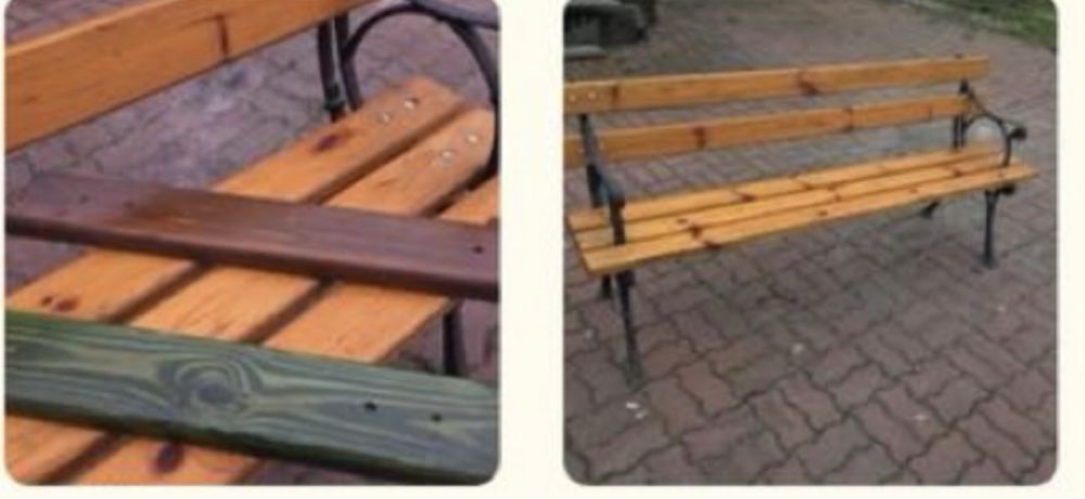 Nowa ławka ogrodowa - drewniana - okazja