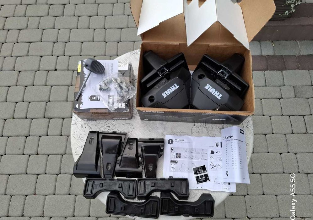 Nowe Stopy Thule 7105 Kit 5090 Volvo V40 Hatchback Bagażnik Dachowy