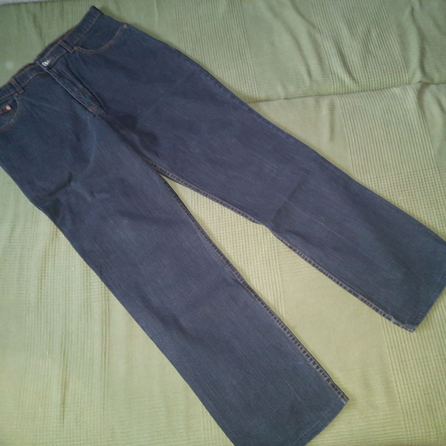 Spodnie męskie jeansy dzinsy granatowe r L