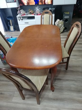 Stół i krzesła 4szt