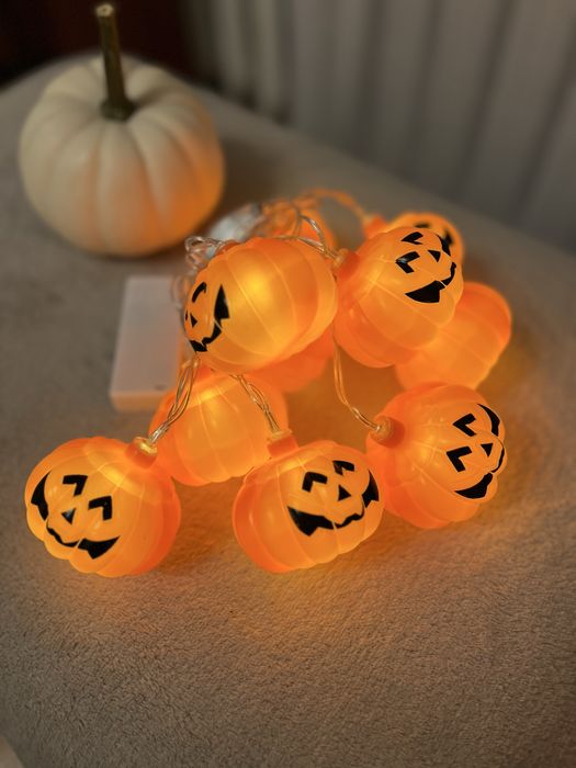 Nowe lampki dynie halloween