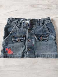 Spódniczka mini jeansowa dżinsowa 110  przetarcia