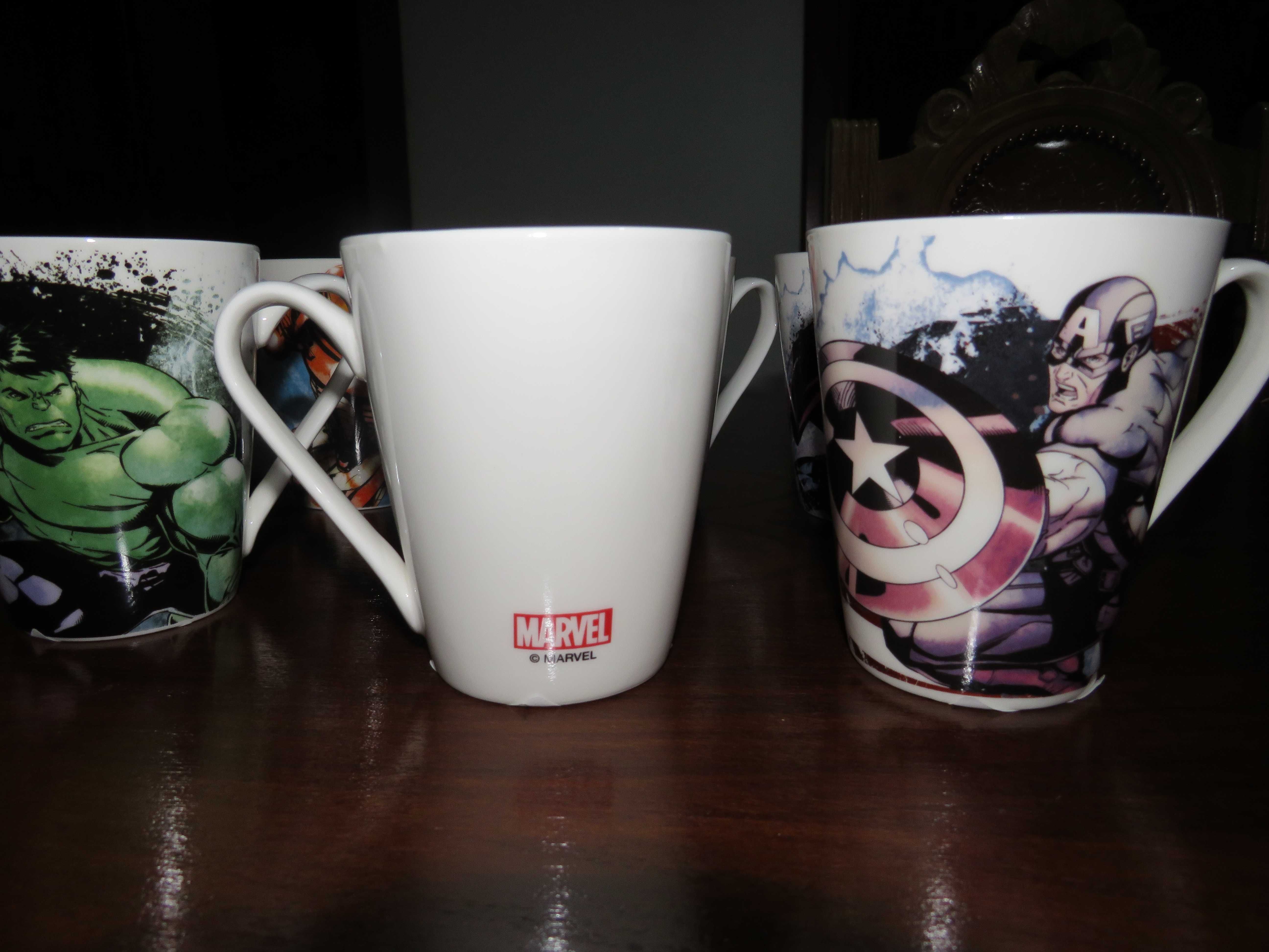 Conjunto 6 Canecas Marvel Novas