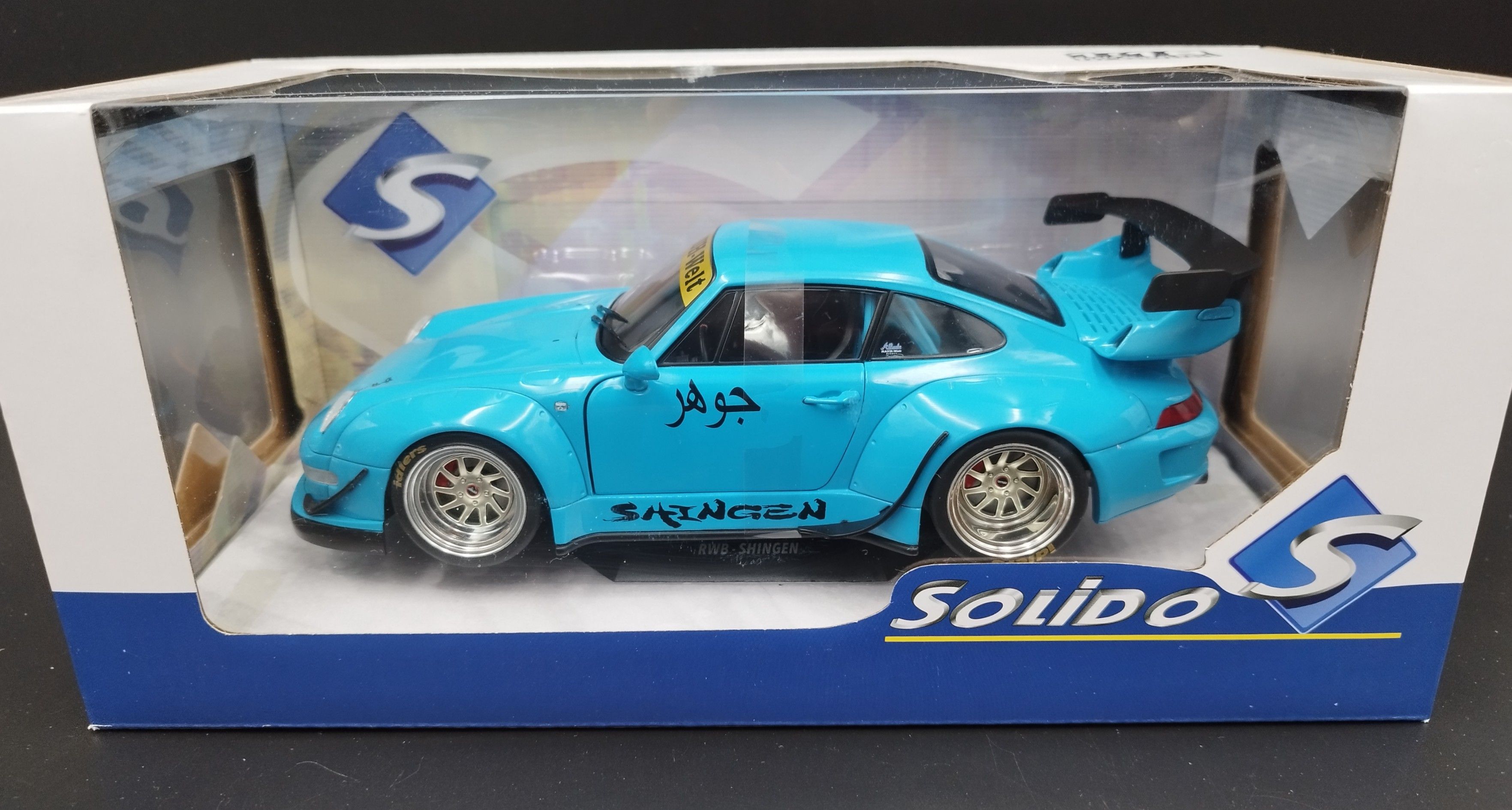 1:18 Solido Porsche 911 (993) Shingen RWB Rauh-Welt BodyKit 2018 Blue