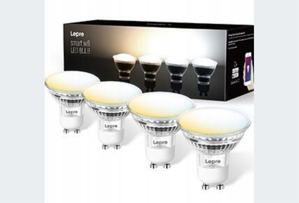 Inteligentne żarówki LED Lepro GU10 4,5W 4 sztuki