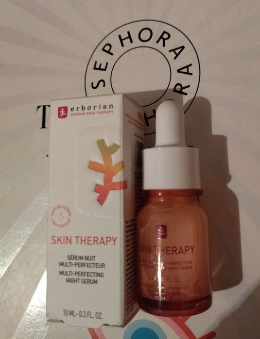 Nowe!!! ERBORIAN Skin Therapy 10 ml serum upiększające na noc SEPHORA