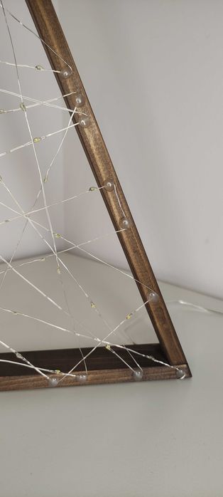 Choinka Drewniana z Lampkami LED USB