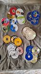 różne płyty CD tłoczone i wypalane , zużyte itp.