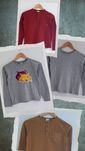 Conjunto de 4 sweatshirts básicas, várias marcas