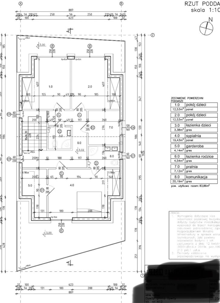 działka budowlana ne 412 z pozwoleniem na budowę i projektem Dywity