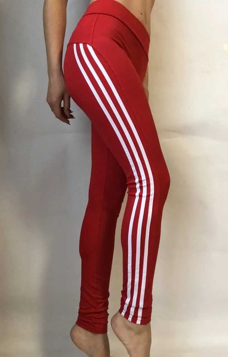 Женские красные спортивные лосины