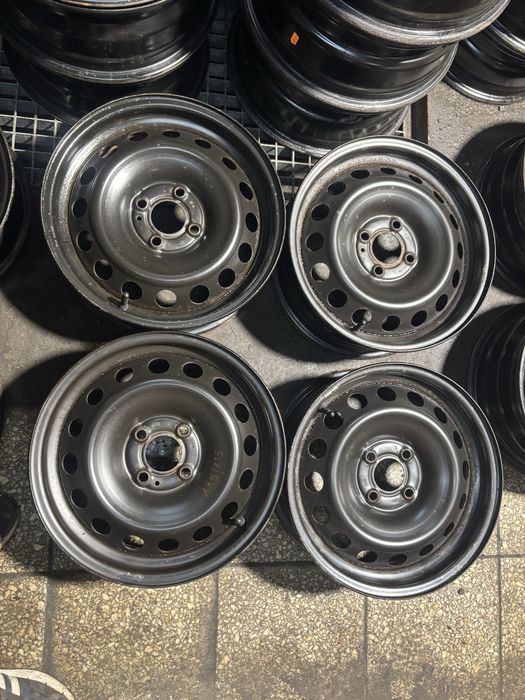 Komplet felg stalowych 15” 4x100 Renault Dacia TPMS