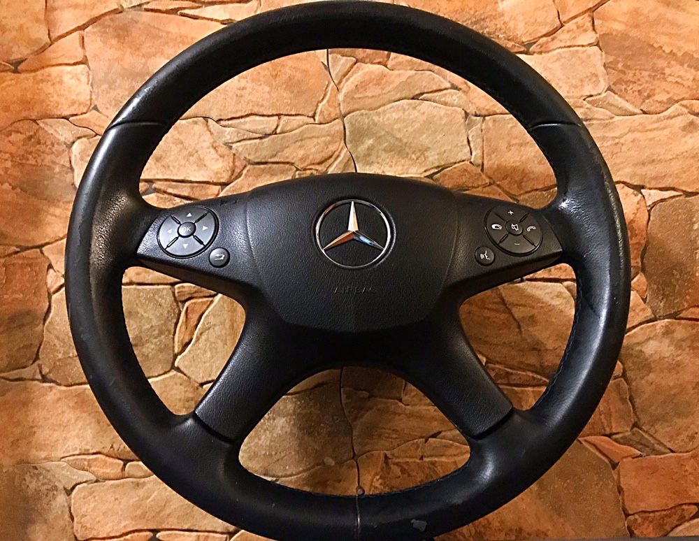 Volante em pele com airbag, Mercedes w204