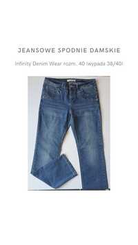 Jeansowe spodnie damskie Infinity Denim Wear rozm. 40 (wypada 38/40)