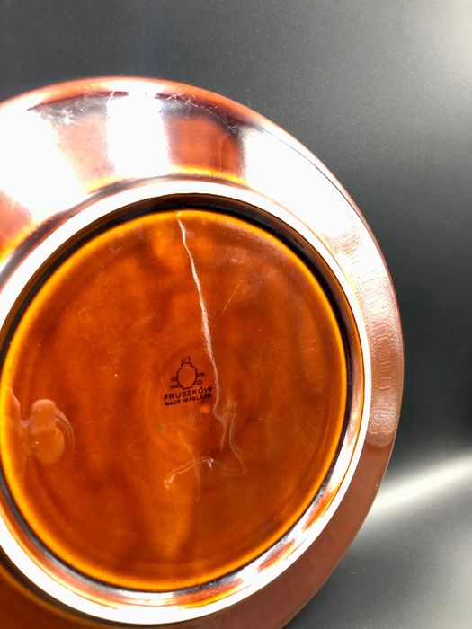 Patera/duży talerz fason Sylwia tzw. "kratka", ZPS Pruszków, PRL