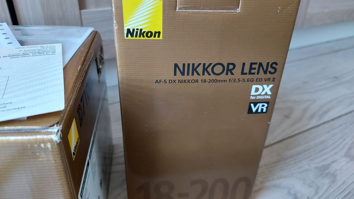 Nikon d7100 zestaw nikkor 18 200 VRII d7200 d7500  przebieg 21850