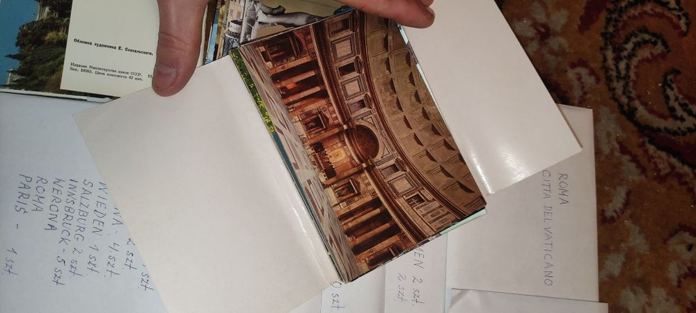 Zestaw 100 pocztówek pocztówka 80 90 PRL lata 60 70