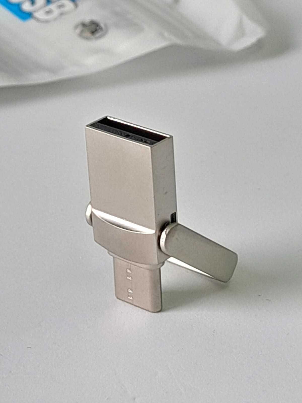 Pen Drive 2 Terabyte USB 3.0 e Type C - Novo