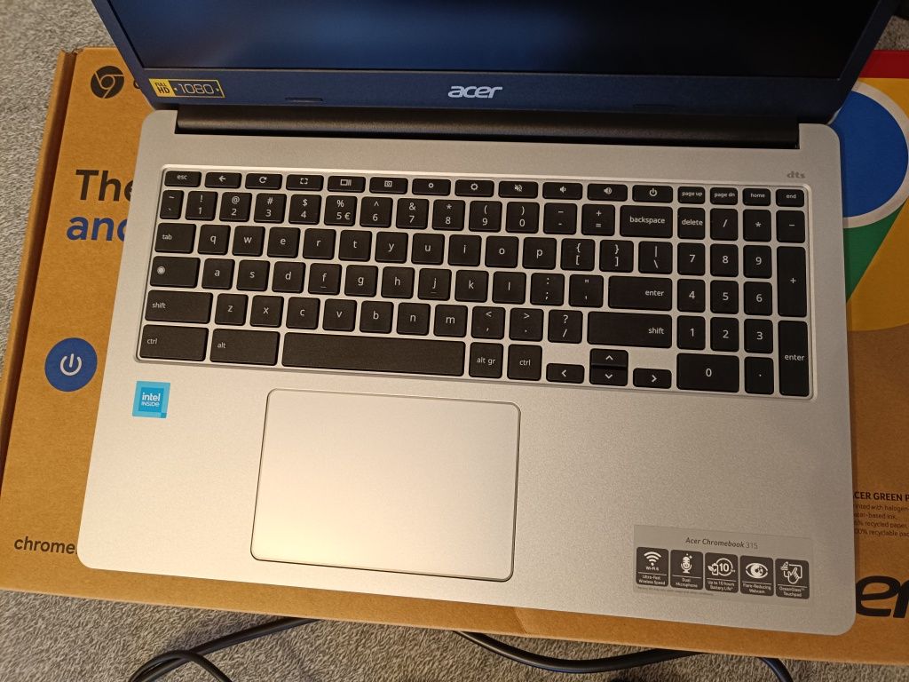 Laptop Acer Chromebook 315 N4500/8GB/128/FHD ChromeOS jak nowy