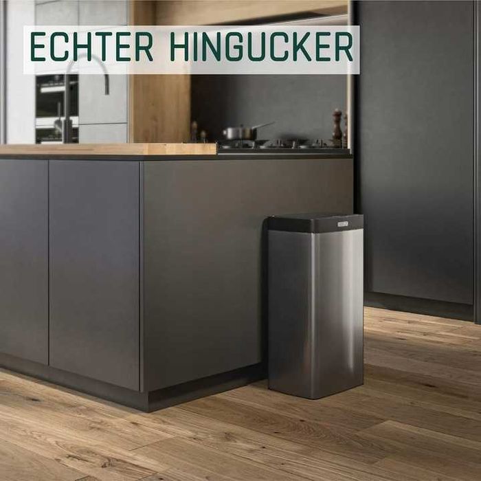 Kosz na śmieci z czujnikiem 50 l - srebrny - automatyczny kosz