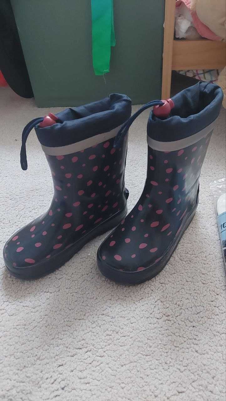 Kalosze Gumaki dziecięce TCHIBO r.26/27 wkł. 17.5 cm ocieplane TANIO!!
