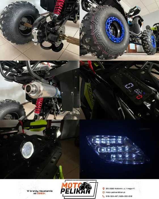 QUAD 150 cc Toronto Pro Hak Ledy Kierunkowskazy Raty Dostawa Duże Koła