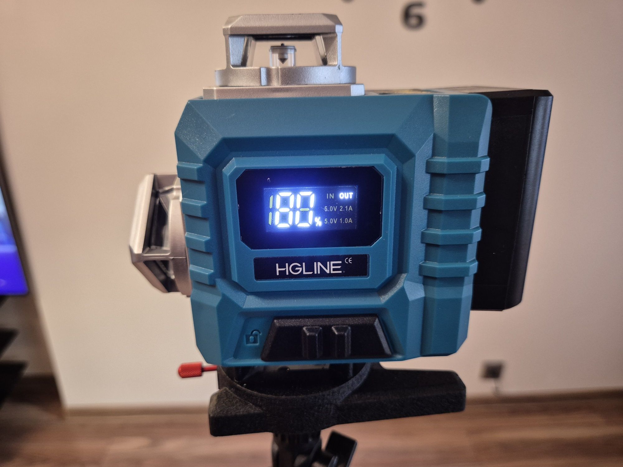 Laser 360 16 linii  HGLINE zestaw pilot 2x aku statyw