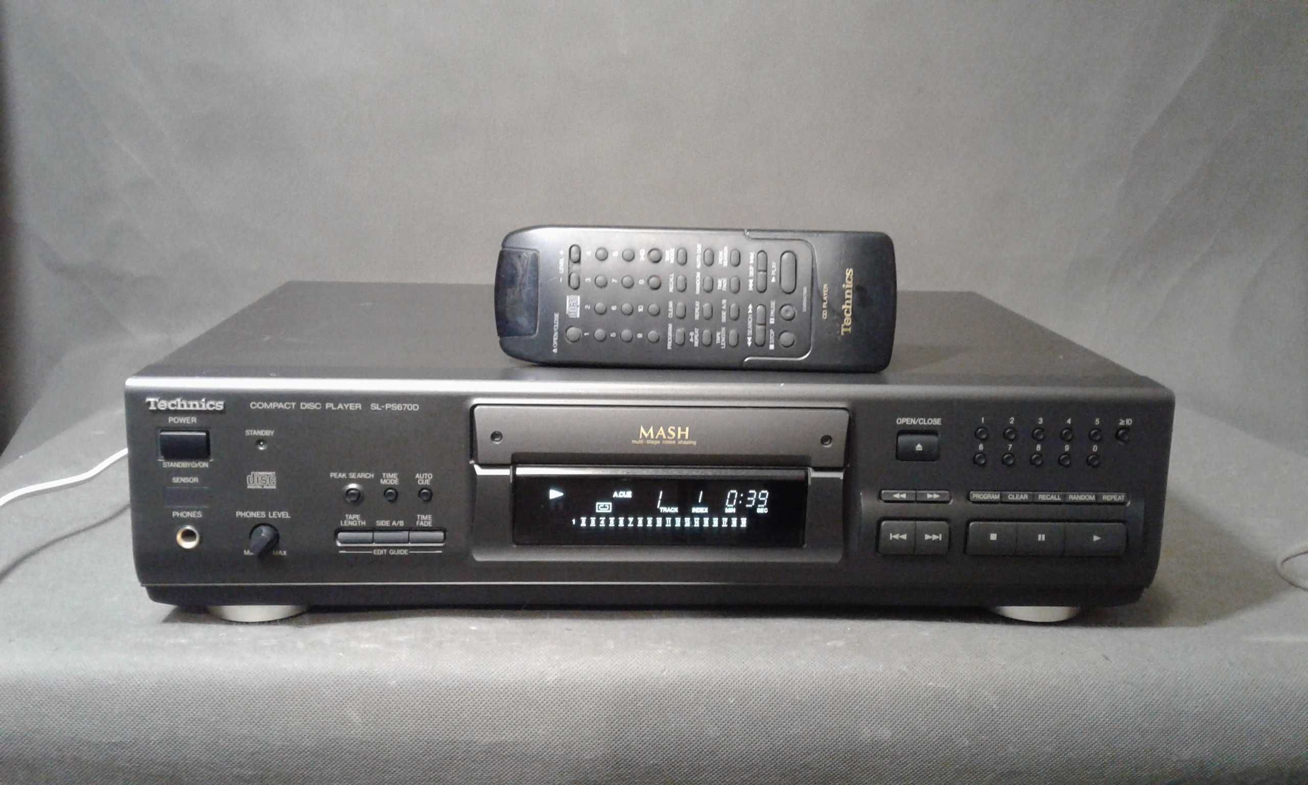 TECHNICS SL-PS670D,pilot,odtwarzacz cd