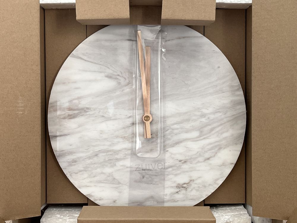 ***ZUIVER***Zegar ścienny z marmuru MARBLE TIME***NOWY***