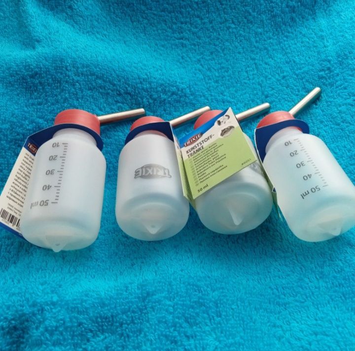 Nowe poidełko kulkowe dla gryzoni 50ml i 100 ml szeroki gwint do mycia