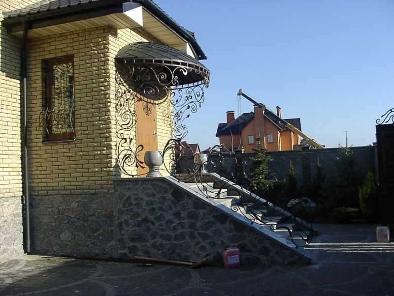 На ЗАКАЗ навес над входом от производителя