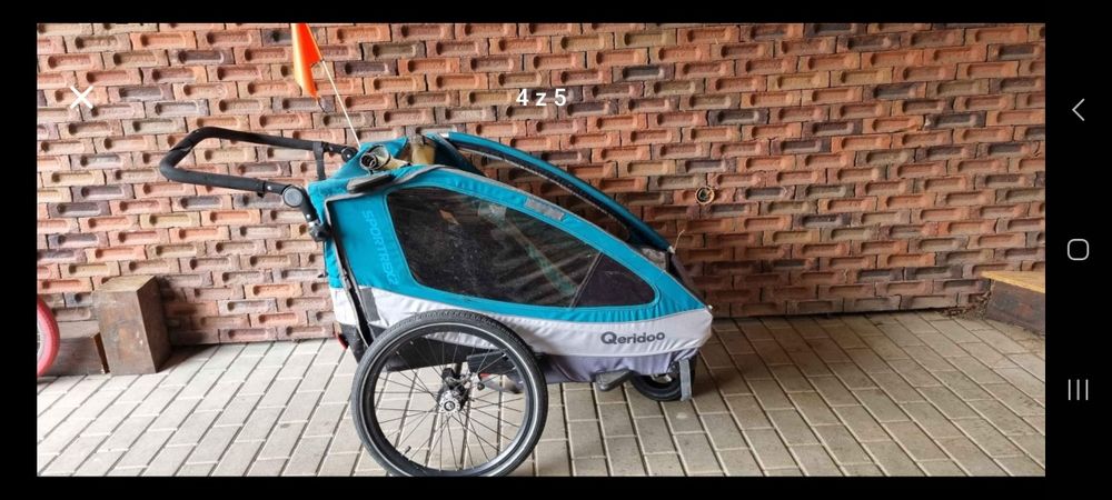 Przyczepka riksza do roweru Queeidoo sportrex 2