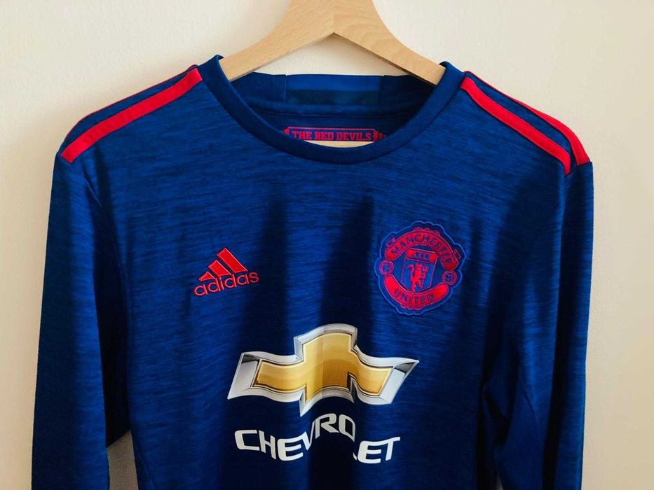 Koszulka Piłkarska Adidas S Niebieska – Manchester United 16/17