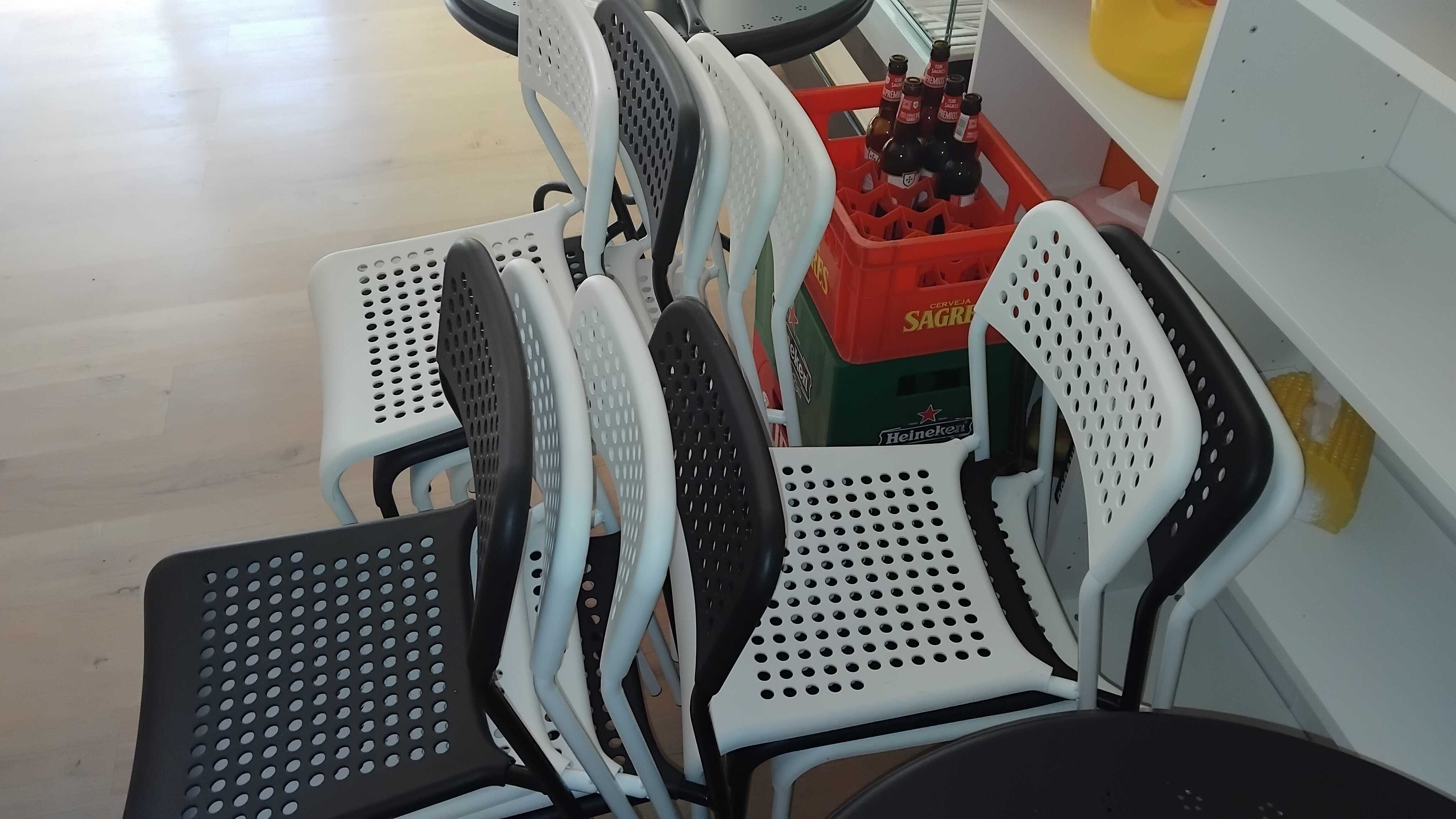 Cadeiras plastico ikea novas lote